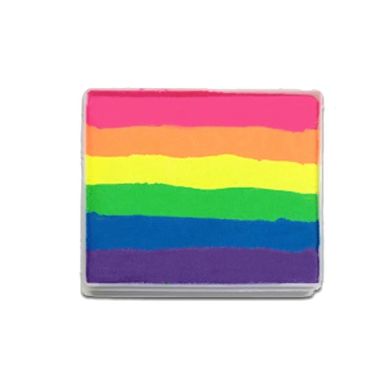 Радужная флуоресцентная краска для лица неоновая УФ тела светящийся макияж