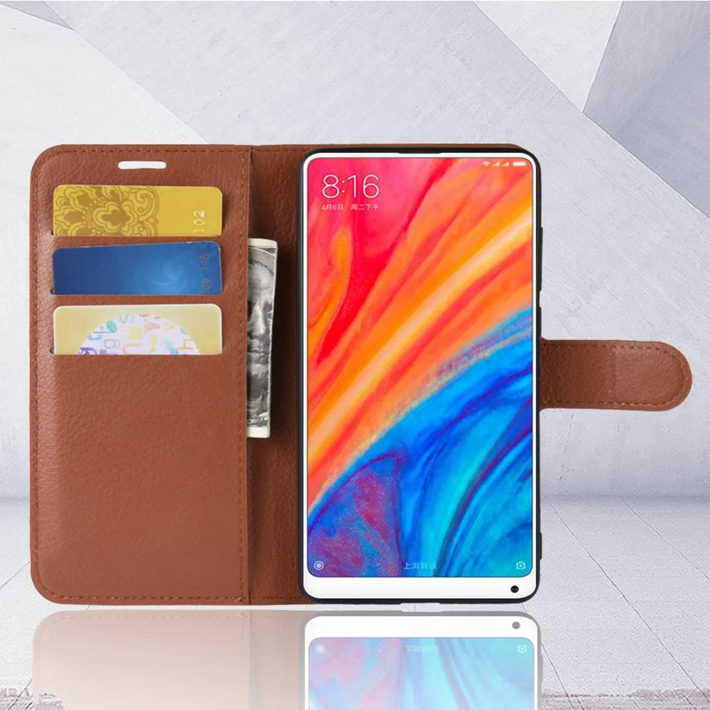Для xiaomi mi Mix 2 S чехол откидная крышка искусственная кожа для x Чехол на весь экран