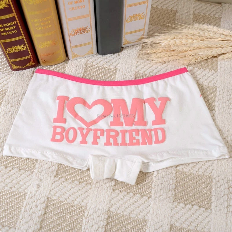 &quotI Love My Boyfriend&quot печатные хипстерские характерные женские трусы-шорты высокого