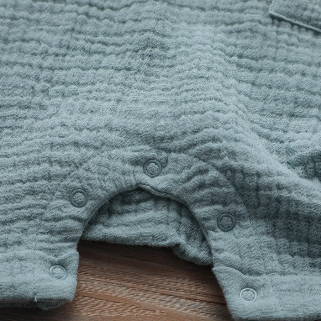 Комбинезон для новорожденных девочек льняные хлопковые комбинезоны с оборками