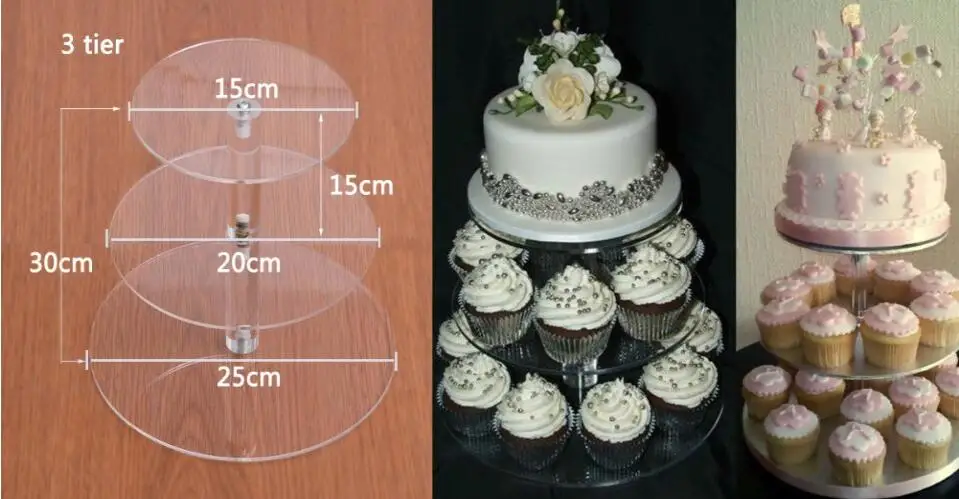 Free Shiping 8 Tier Crystal Acrylic Round Cupcake Stand or perspex cake Display Tools Suitable for Christmas/Wedding/Birthday | Дом и сад