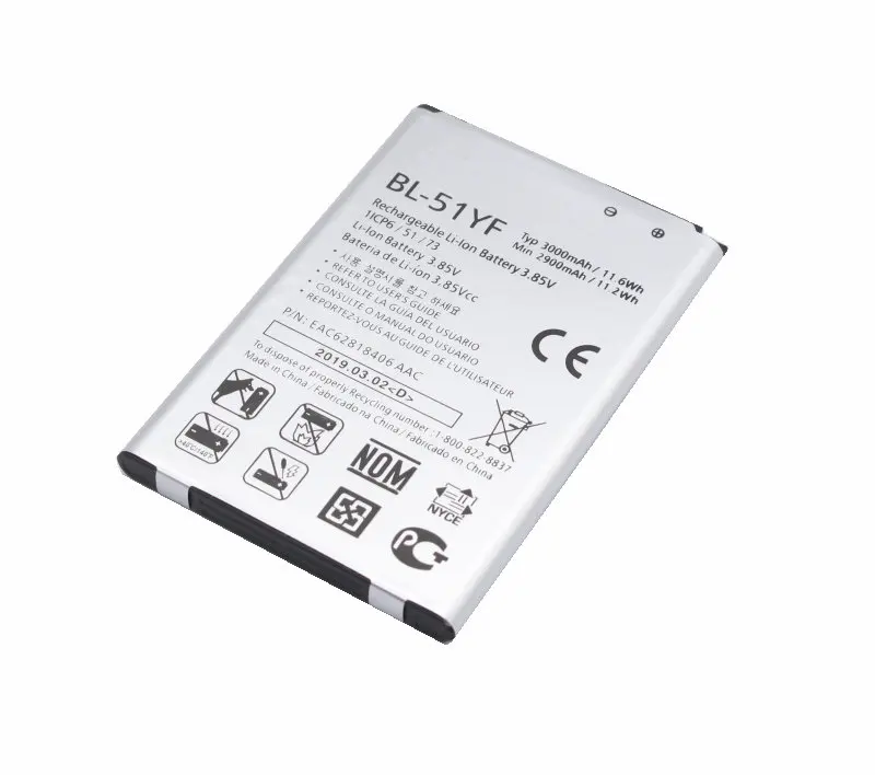 1 сменный аккумулятор 3000 мАч для LG G4 BL-51YF H815 H811 H810 VS986 VS999 US991 LS991 F500 G Stylo F500S F500L F500K -
