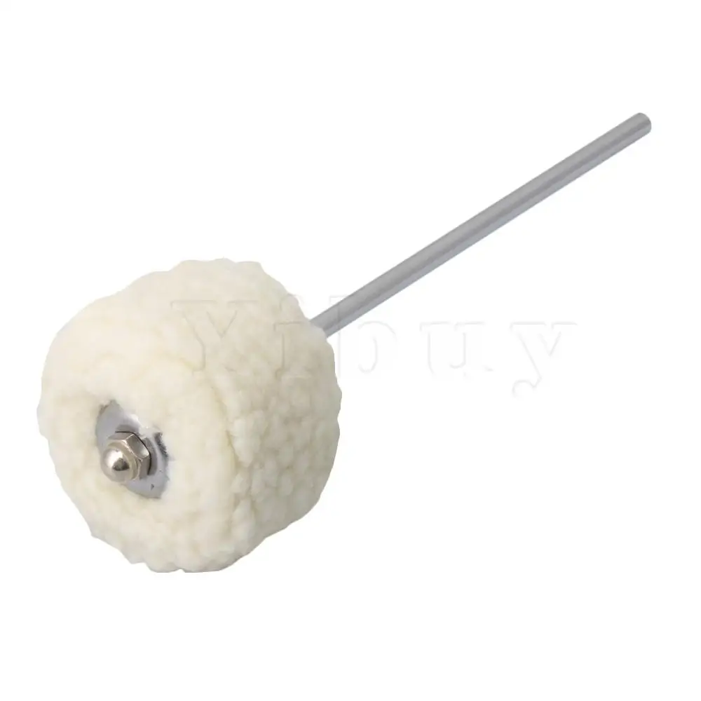 

Yibuy Set of 5 Felt Bass Drum Beater Beater Bass Drum Pedal Felt Beater Head