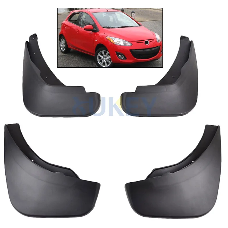 

Mud Flaps For Mazda 2 / Demio 2008-2013 GE Hatch Hatchback Mudflaps Splash Guards Mud Flap Mudguards Fender 2009 2010 2011 2012