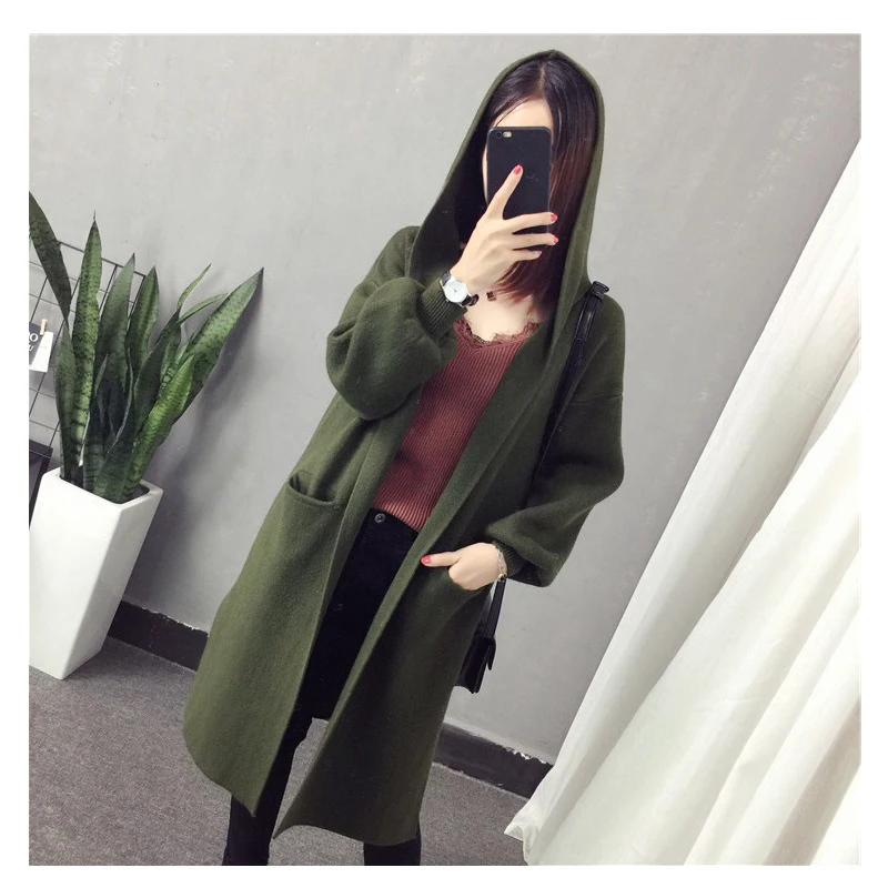 WT005 Harajuku длинный кардиган для девушек весенние модные длинные свитера женщин