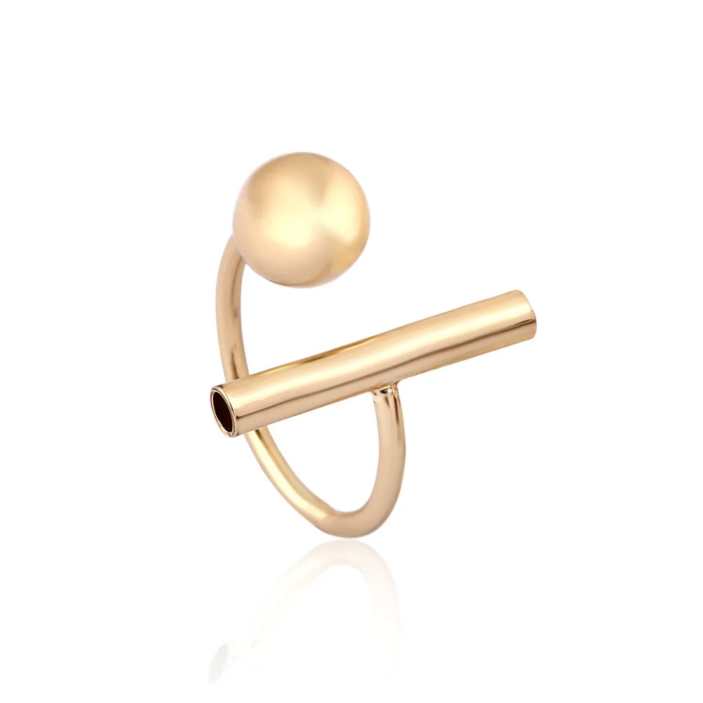 Новое модное регулируемое шариковое кольцо для женщин открытое женское женские