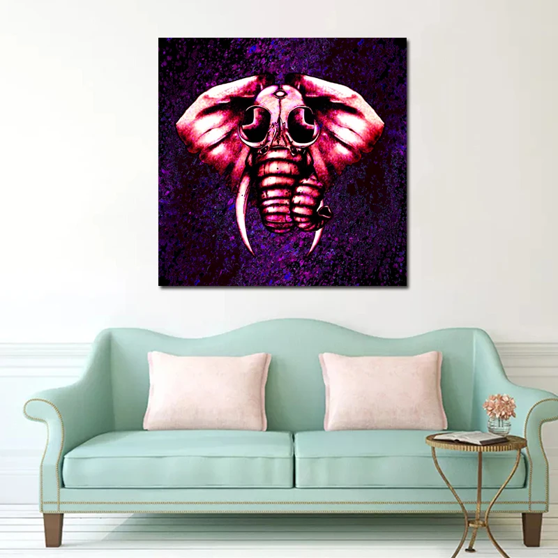 RELIABLI ART Абстрактная картина с животным Elephant With Glasses настенный художественный