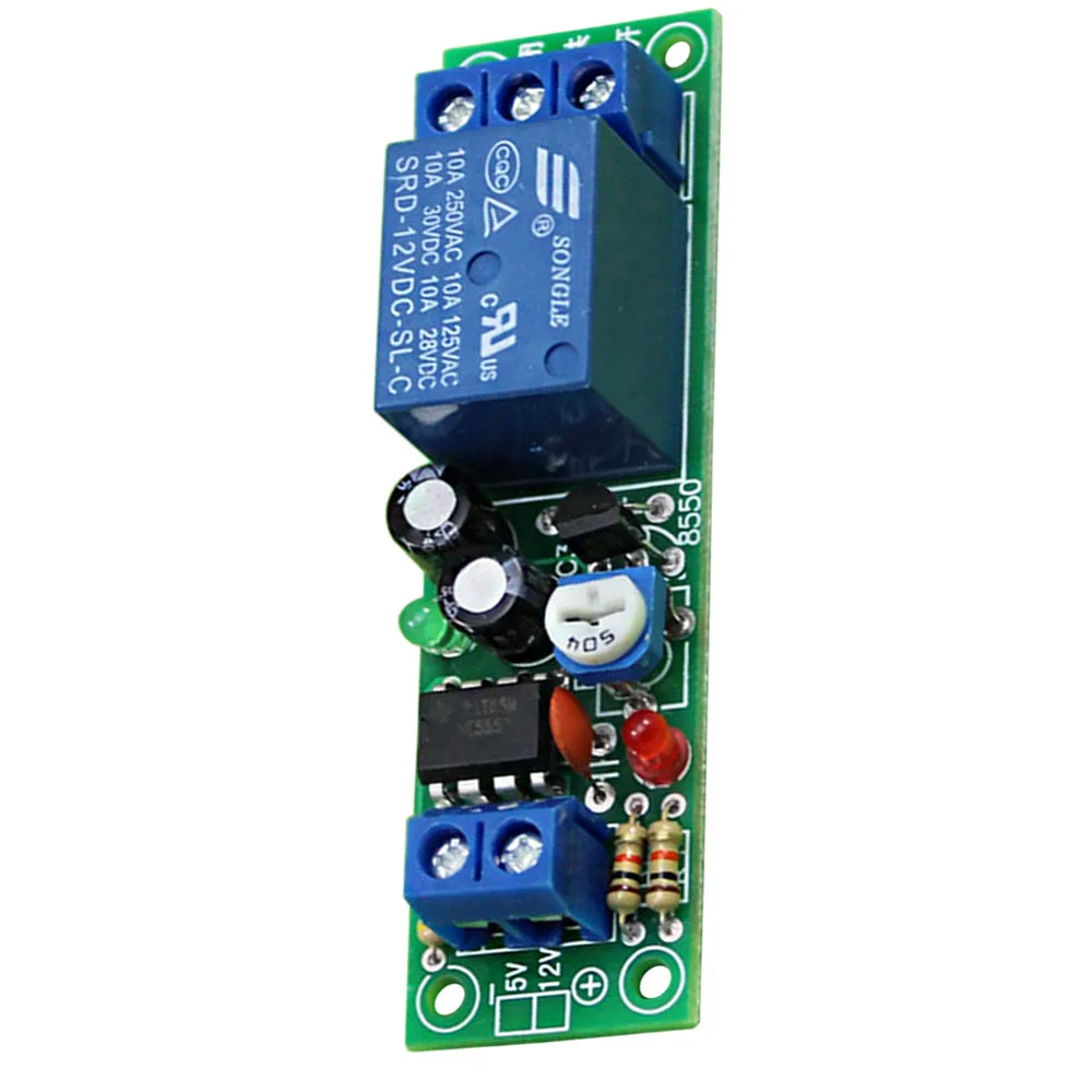 CNIKESIN 12V Delay Relay Module 0-60 Seconds Closed 10A Load Capacity Active Components Integrated Circuits(D3A5) | Электронные