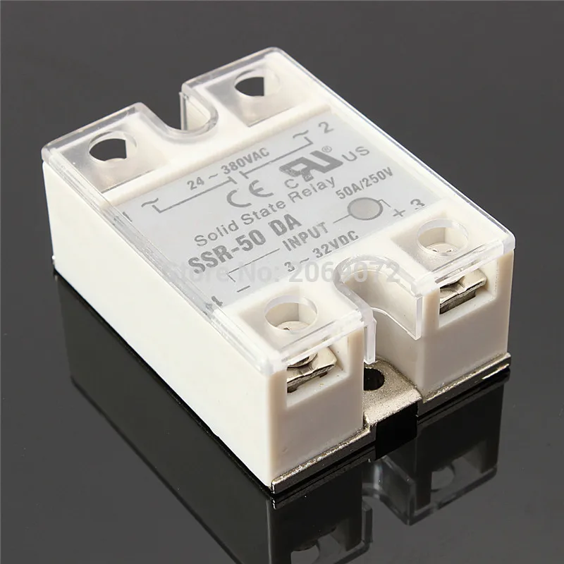 Твердотельное реле SSR-50DA 50A 3-32V DC TO 24-380V AC SSR 50DA твердотельное | Обустройство дома