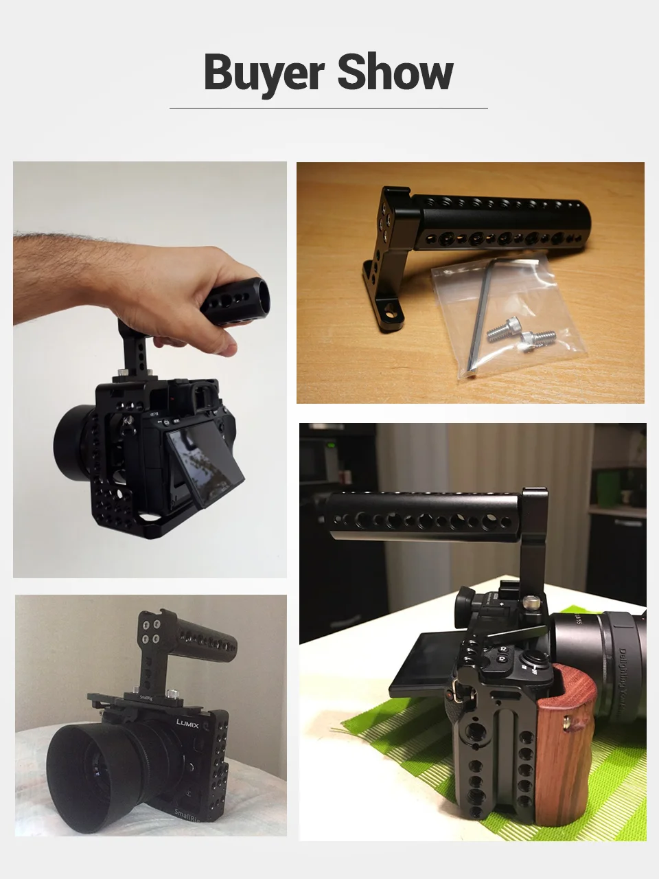 SmallRig Универсальный Топ ручка с холодным башмаком пластина для цифровой Dslr камеры клетка мониторы светодиодный микрофон башмак крепление DIY-1638