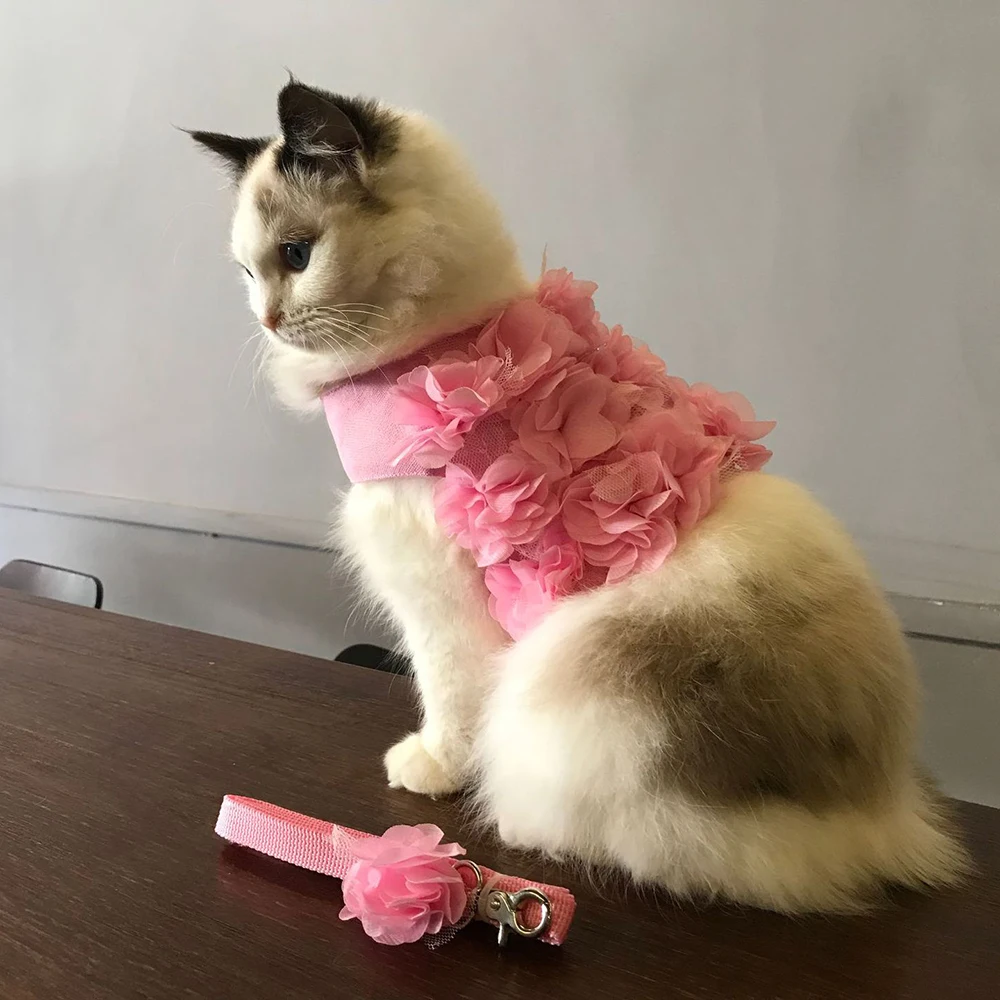 Восхитительный цветочный Pet ремешок для кошек и собак безопасности прогулки