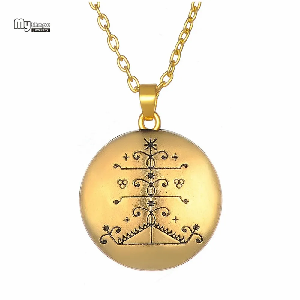 Моя форма Ogou Feray Voodoo массивное ожерелье Loa Veve амулет кулон s Vodoun Lwa Talisman чокер для