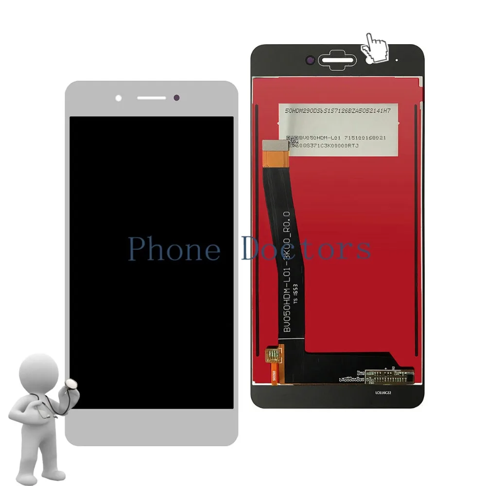 5.0-дюймовый полный ЖК-дисплей + сенсорный экран с дигитайзером и рамкой для Huawei P9 lite Smart DIG-L03 DIG-L22 DIG-L23 Новый на.