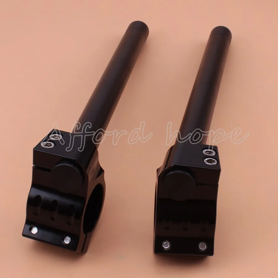 

7/8" 22mm Black Handlebar Clip Ons 31 32 33 35 37 39 41 51MM Handle Bars Grips Universal For Suzuki Racing Motorcycle Aluminum