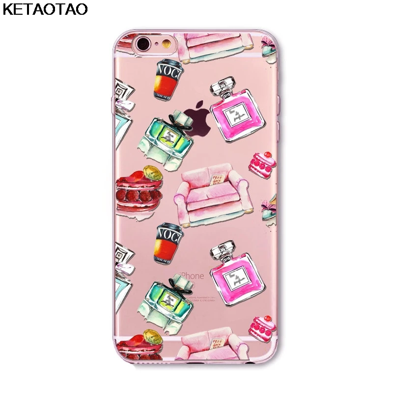 KETAOTAO новые трюки Красота телефон чехол для iPhone 4S 5C 5S 6, 6 s, 7, 8plus, XR XS Max чехол с украшением в виде кристаллов из термопластичного полиуретана(TPU) крышка чехол S - Цвет: Красный