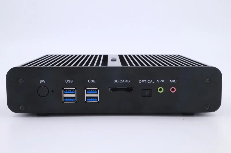 Hystou intel core i7 5550u безвентиляторный мини-ПК windows 10 Linux HD graphics 6000 mimi itx компьютер двойной lan порт 4k relosution