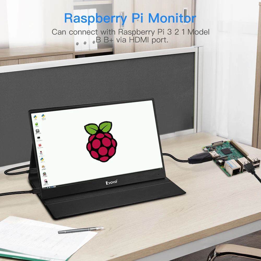 Raspberry Monitor EM13J 13 3 &quot2540x1440 портативный ПК игровой монитор ips 4K HDMI вход ноутбук
