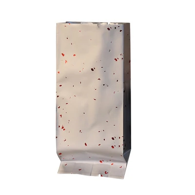 Silver Tea Bags Красочные 13x5,5x2,5 см термосвариваемые Открытый верх Упаковочные пакеты для чая золотой блеск пятна Алюминий алюминиевый упаковочный пакет для Чай 100 шт - Цвет: Silver Tea Bags
