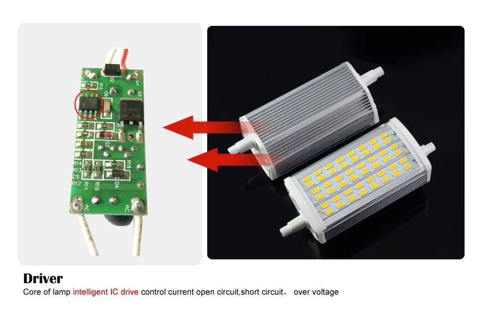 R7S 15 W/20 W/25 W/30 W J78/J118/J189 5730 5630 SMD Светодиодный прожектор светильник лампа "Кукуруза