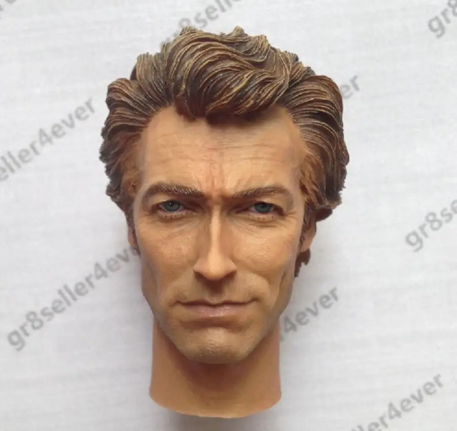 1/6 масштаб ковбой Клинт Eastwood грязный Гарри голова лепить для 12 дюймов фигурки DIY аксессуары