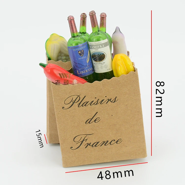 1 комплект украшение для альпинизма бутылка вина имитация мини фруктов сумка