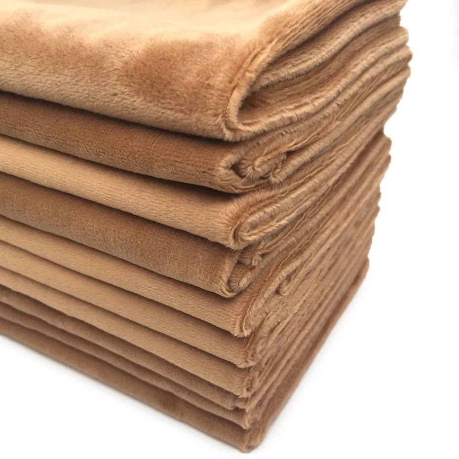 ZYFMPTEX 8Pcs/Lot Brown Polyester Plush Fabric 45x50cm Cheapest Soft High-Grade Wool Minky For Toys Blanket Home DIY | Дом и сад