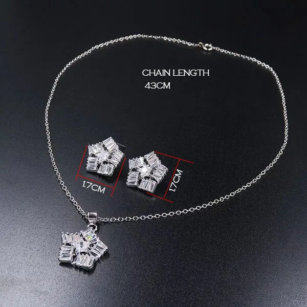 MANWII Простой невесты AAA циркон ожерелья для мужчин кулон цепи с набор украшения