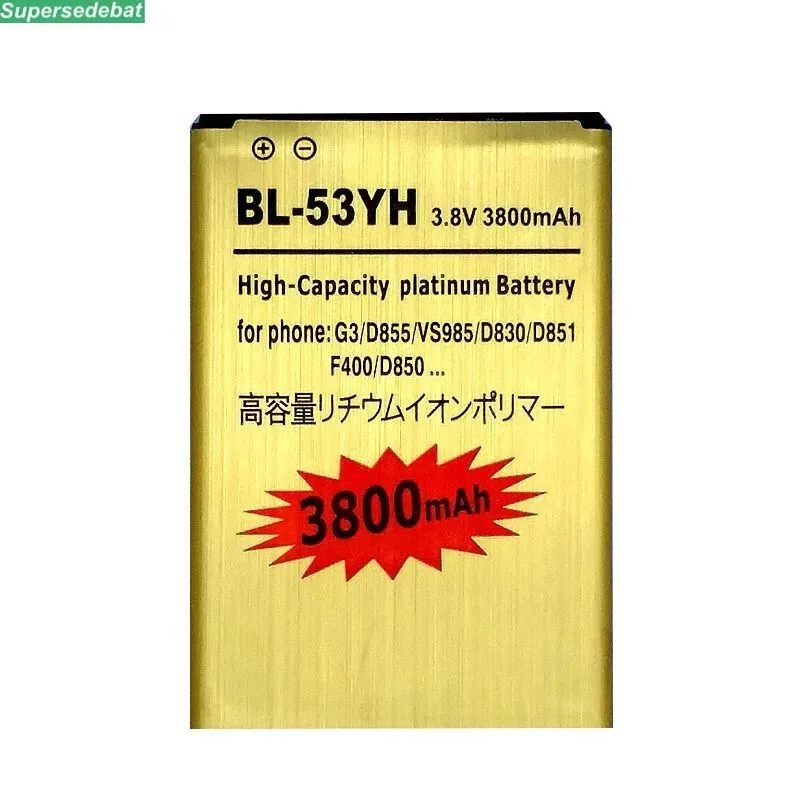 BL 53YH мобильный телефон Батарея для LG G3 D855 VS985 D830 D851 F400 D850 D858 D859 F460 LS990 D857 F470 F400L D855K