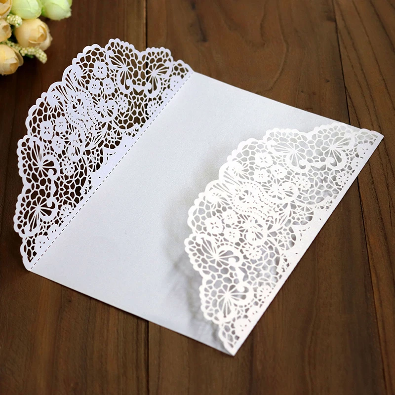 100 шт. лазерная резка свадебные приглашения кружева ковбойские открытки