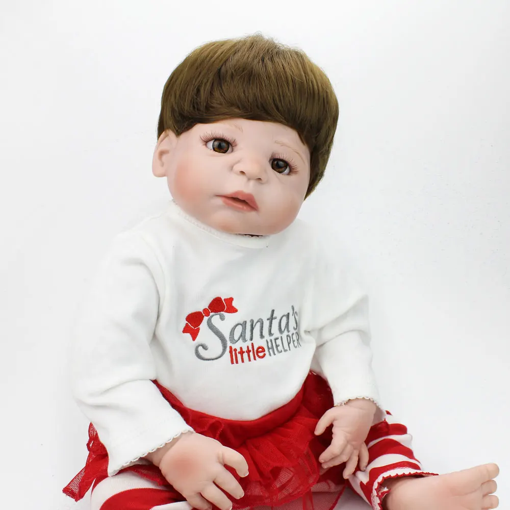 NPKDOLL 22 дюйма 55 см силиконовые куклы для новорожденных реалистичные настоящие