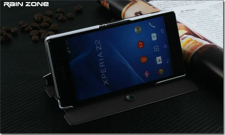 4 цвета, высокое качество, кожаный чехол-книжка для sony Xperia Z2 L50W, брендовый чехол для телефона, чехол
