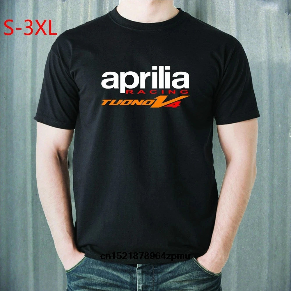 Для мужчин футболка Классический Aprilia Racing Tuono V4 печатных новинка wo мужчин|Мужские