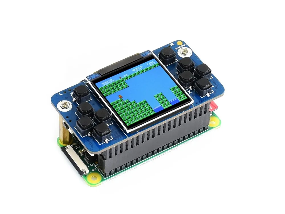 Игровая консоль Waveshare Tiny GamePi15 для Raspberry Pi Zero/Zero W/Zero WH/B+/2B/3B/3B+ 1,54 дюймовый экран разрешение 240*240
