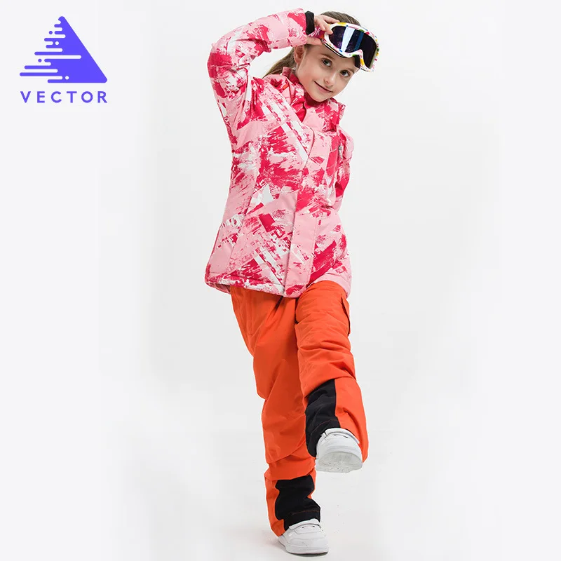 Ветрозащитный Теплый Камуфляжный Зимний Детский водонепроницаемый лыжный