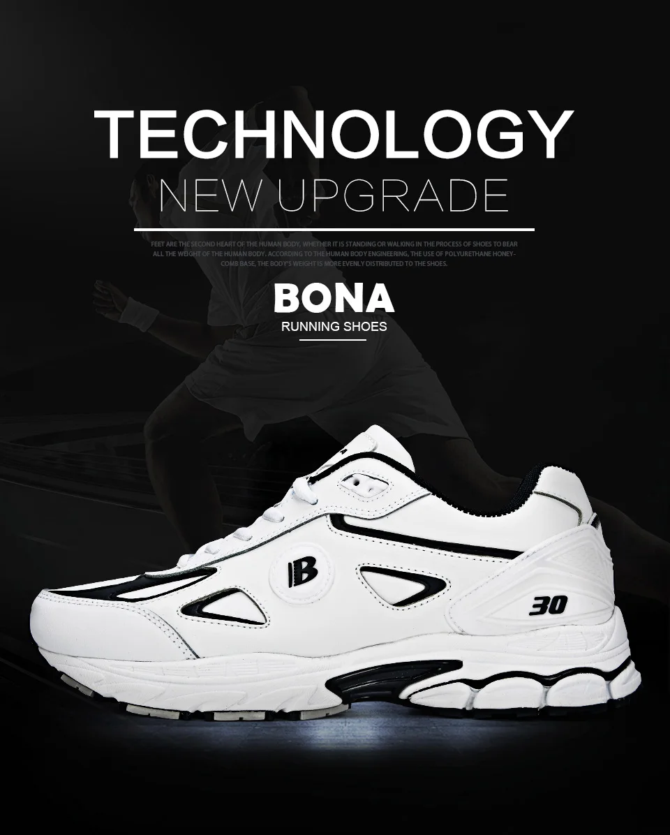 BONA/; мужские кроссовки для бега; уличные кроссовки; Homme Zapatos Corrientes Verano Chaussures De Course Pour Hommes; мужские трендовые кроссовки
