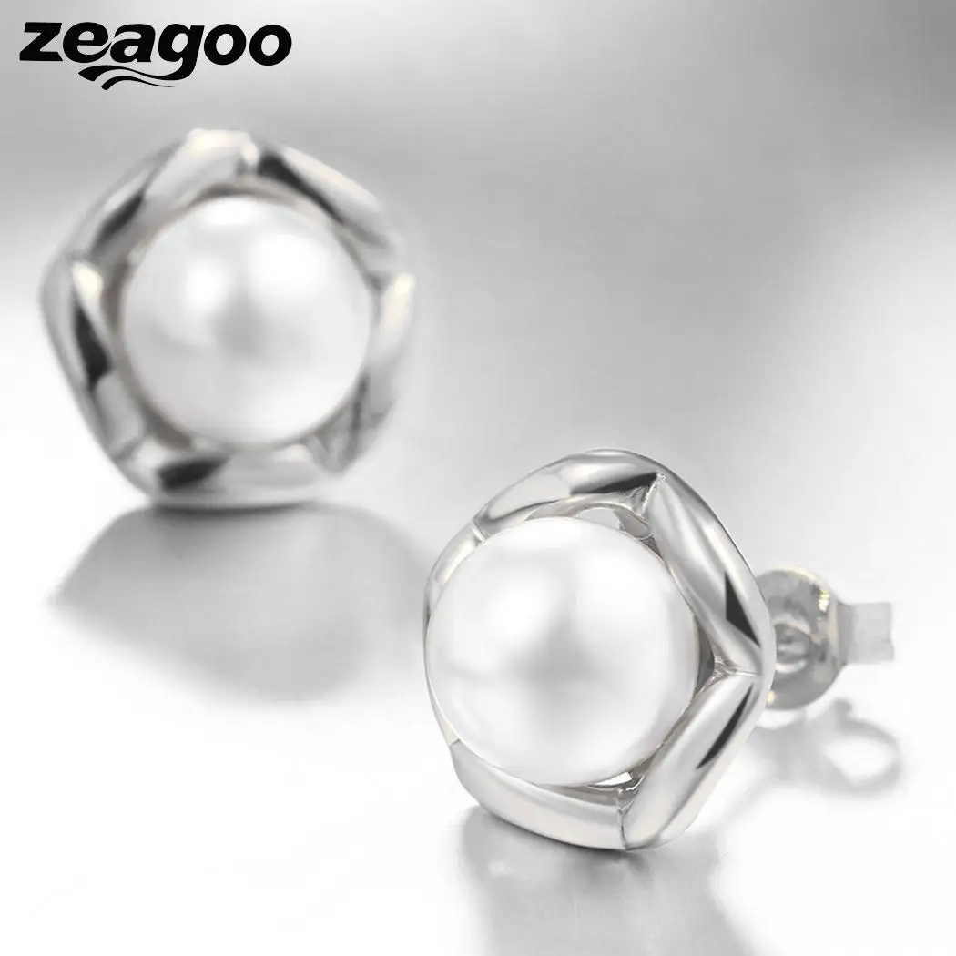 Для женщин Jewelry Серьги с жемчугом пирсинг Роза искусственного уха Модные формы
