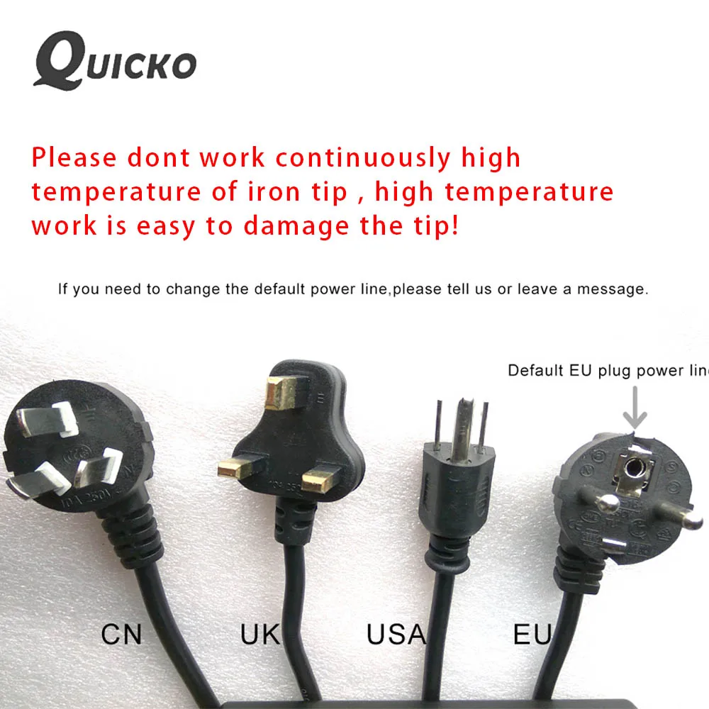 Паяльная станция QUICKO T12 STC со светодиодной подсветкой электронный паяльник новая