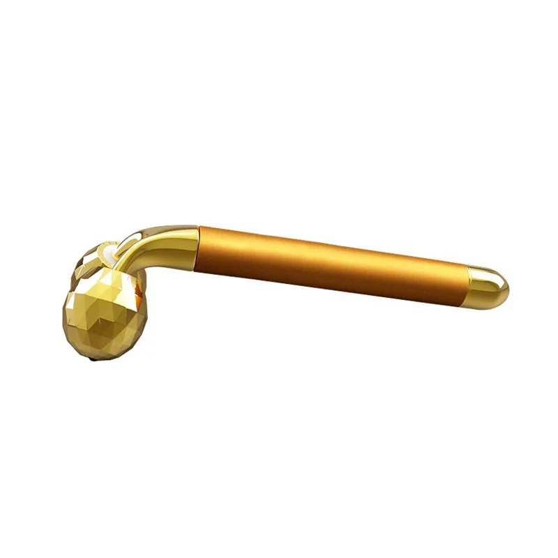 24k Gold Energy Bar 3d Электрический вибромассажер для лица V лифтинг бар карандаш для лица ролик двойной для лица и подбородка формирующий массажер