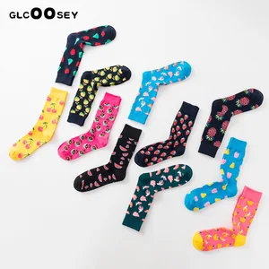 1 пара высокого качества милый розовый хлопок Европа и Америка Лидер продаж девушка личности женские носки Фрукты Банан зимние носки