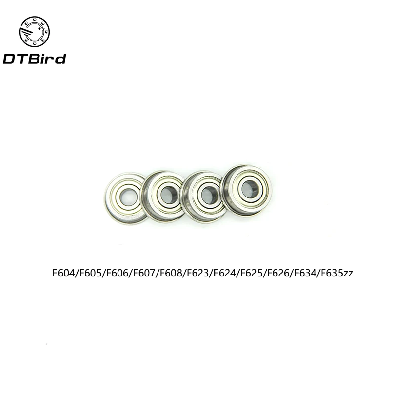 10 шт. фланцевые шарикоподшипники F623ZZ F604ZZ F605ZZ F606ZZ F607ZZ F608ZZ F625ZZ F626ZZ F634ZZ F635ZZ 3*10*4