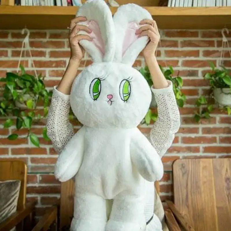 White 2" Плюшевый Рюкзак Wego Rabbit фиолетовый японский большой уши Кролик для женщин милый мультяшный кролик Плечи сумка для девочек школьные детские игрушки - Цвет: White