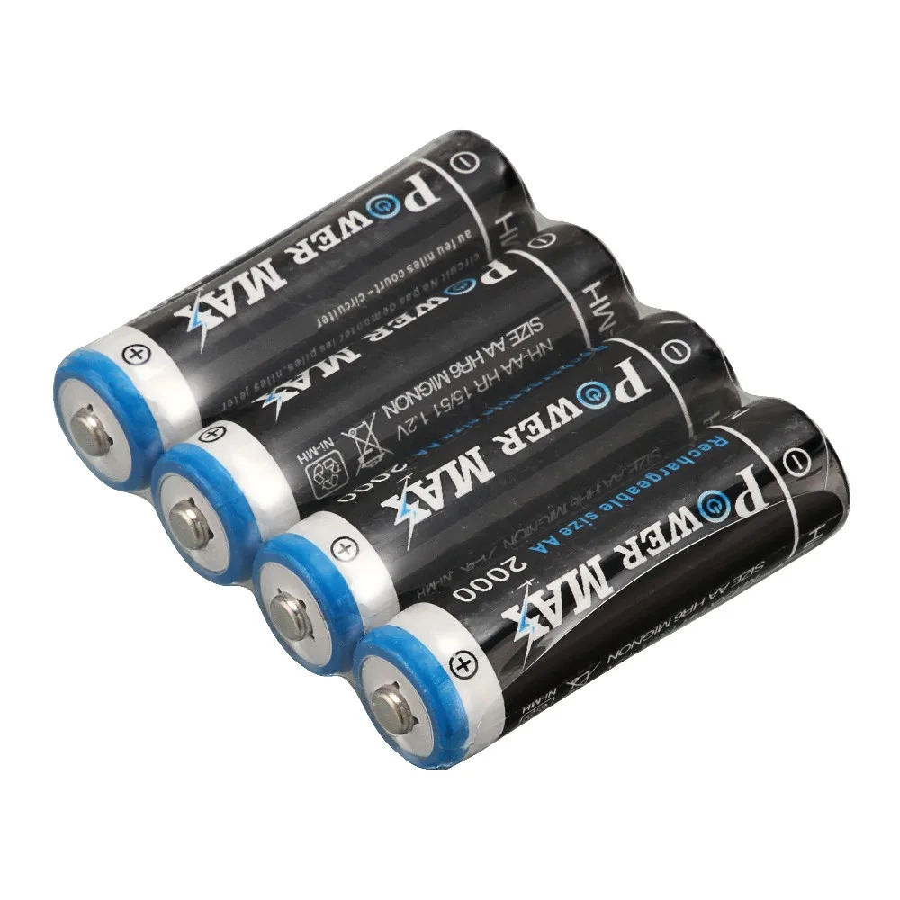 Anmas Power 8 шт. AA и AAA NiMH аккумуляторные батареи с зарядным устройством USB доставка из