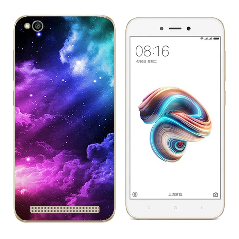 Soft Case for Xiaomi Redmi 5A 5.0 inch Back Cover Pine Printing Silicone Phone Clear 5 A Coque |