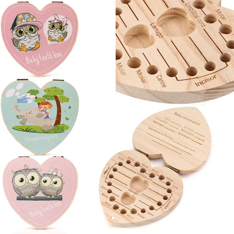 Деревянный чехол для маленьких мальчиков и девочек хранилище хранения молочных