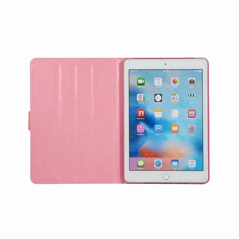 Чехол для Apple нового iPad 9 7 дюйма 2017 2018 умный кожаный чехол с тканым узором Жесткий