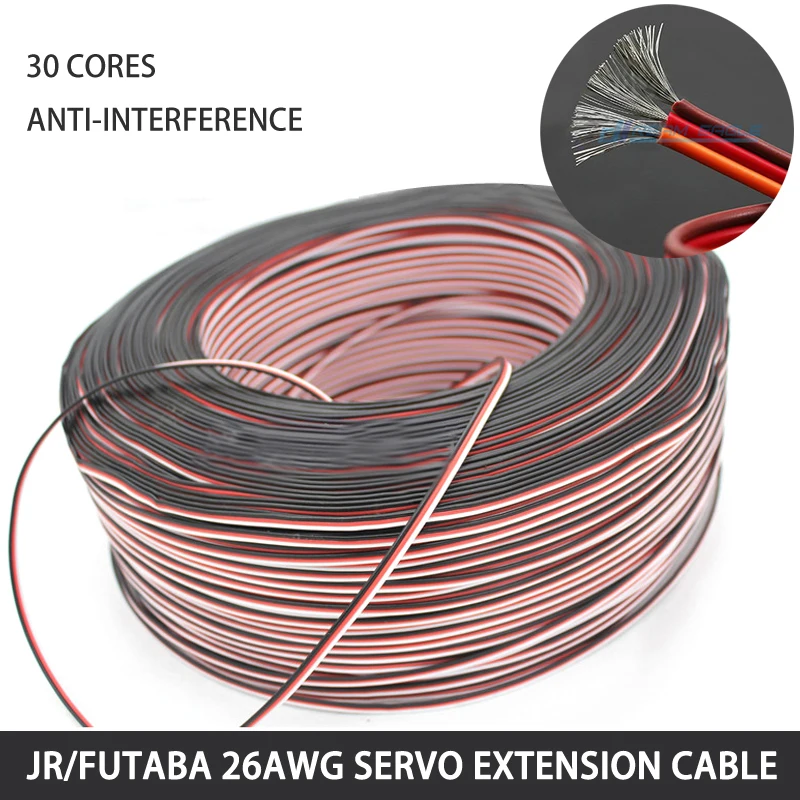 DIY 10 м 26AWG 30 ядер сервопривод удлинитель провода Расширенный Шнур для