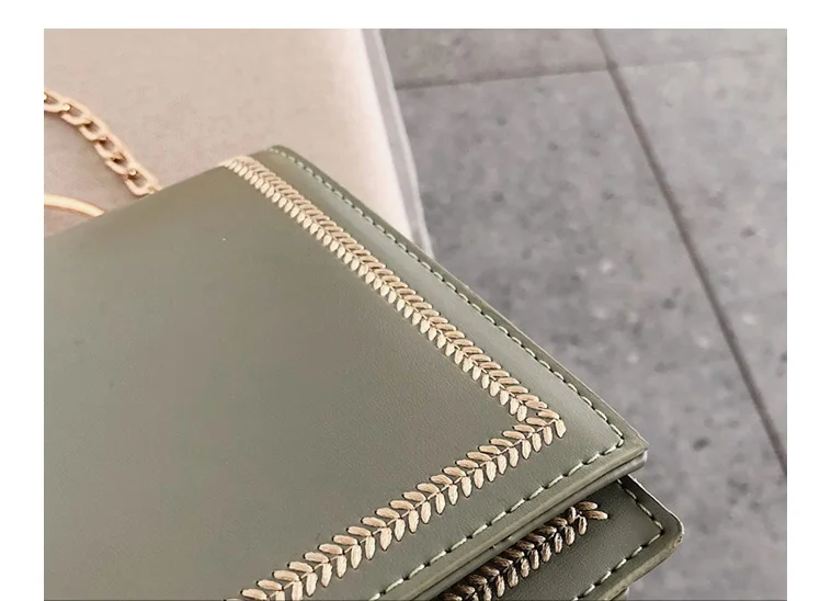 PUIMENTIUA Fashion Green PU Leather Crossbody Bags Women Small Handbag Bag Hand Bag Ladies Evening Bags