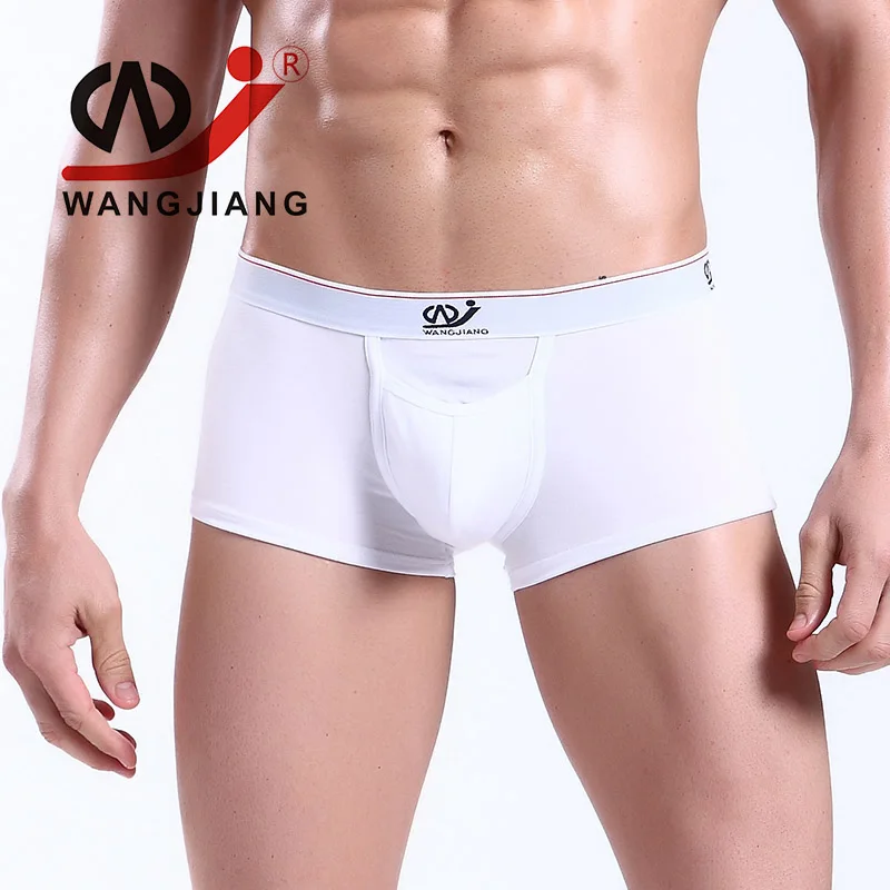 2008 PJ white Сексуальные мужские трусы-боксеры cueca Siamese, модальное Мужское нижнее белье, мужские Трусы Calzoncillos, прозрачные мужские трусы-боксеры 2008 PJ - Цвет: 2008 PJ white