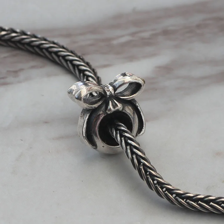 Подлинные бусины шармы из серебра 925 пробы с пробкой для лука подходят