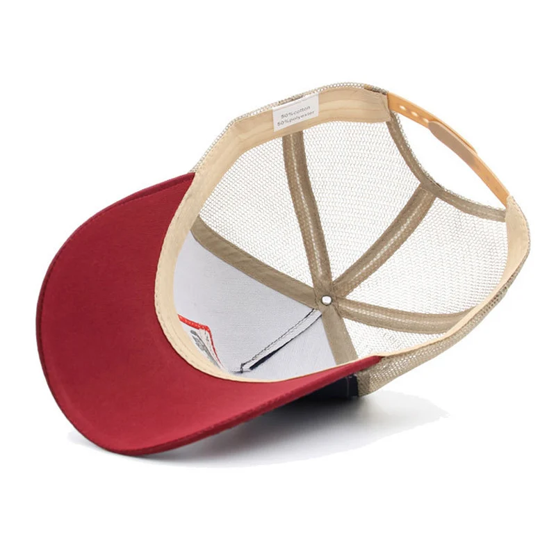 TEAEGG Gorra Hombre мужская бейсбольная кепка с сеткой животные воздухопроницаемая Кепка